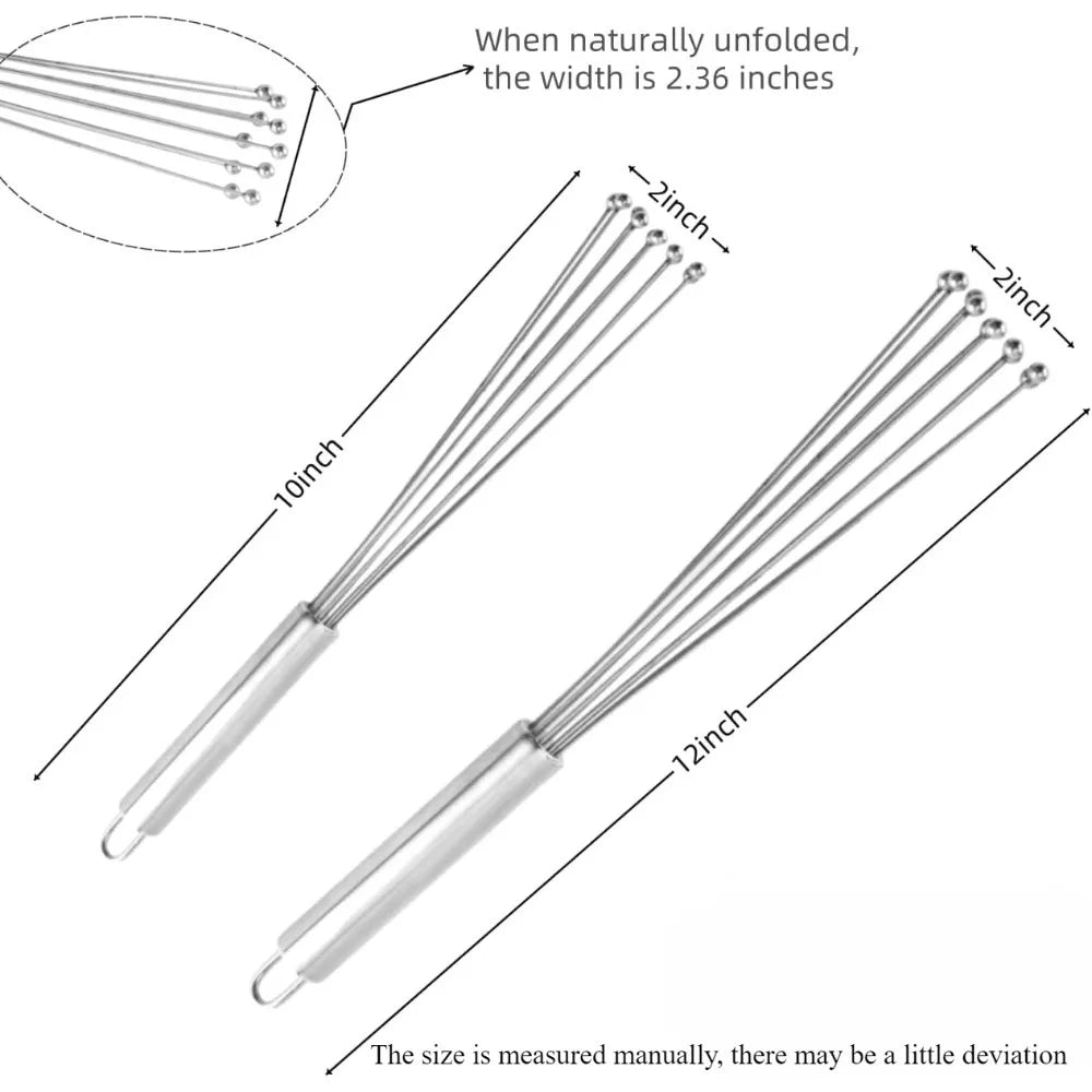 Manueller Edelstahl Eierschläger 10/12 Zoll zum effizienten Küchenmixer