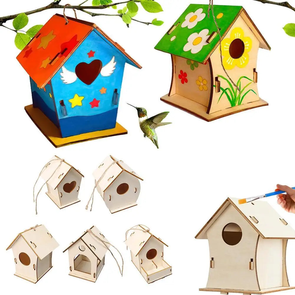 DIY Holz Vogelnest für Garten - Hängend - Naturfreundlich