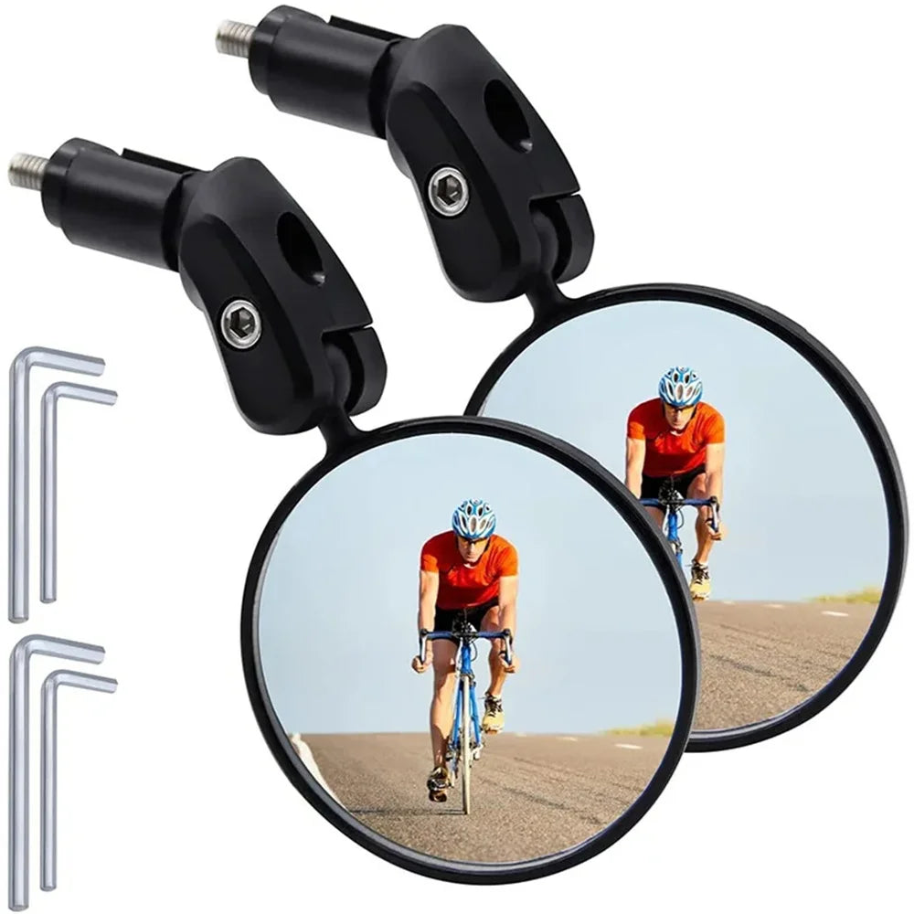 360° Einstellbarer Fahrrad-Rückspiegel mit Weitwinkel – Sicherheit für Lenker 15-35 mm