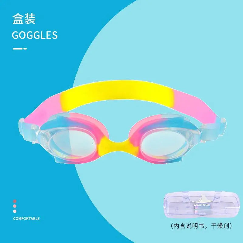 Wasserdichte Anti-Fog Schwimmbrille aus Silikon für Kinder mit UV-Schutz