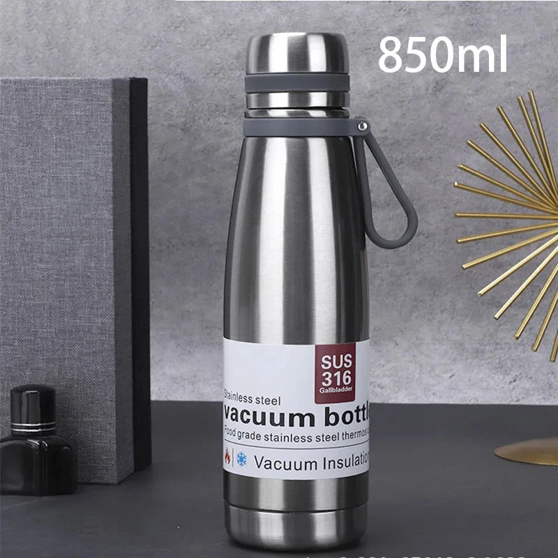 Vakuumisolierte Edelstahl-Thermosflasche 850-1500ml – warm - kalt lang