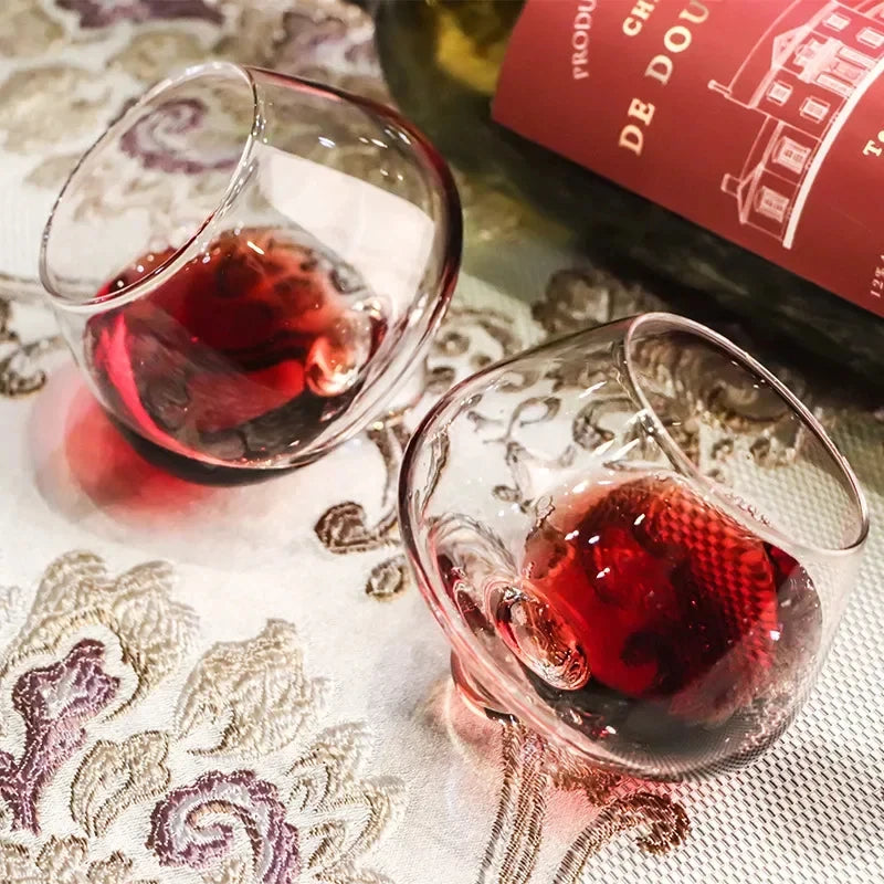Cognac- und Whiskygläser aus Stein, für Rotwein und Haushaltsbier