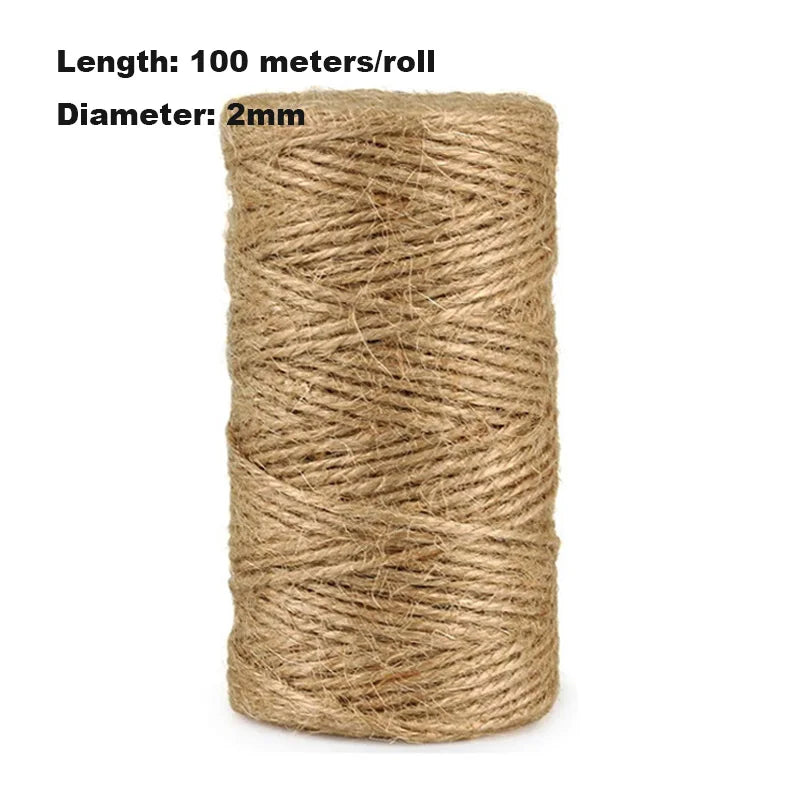 Natürliche Jute Schnur 1 - 2mm – Robust, umweltfreundlich, 50/100m Rolle