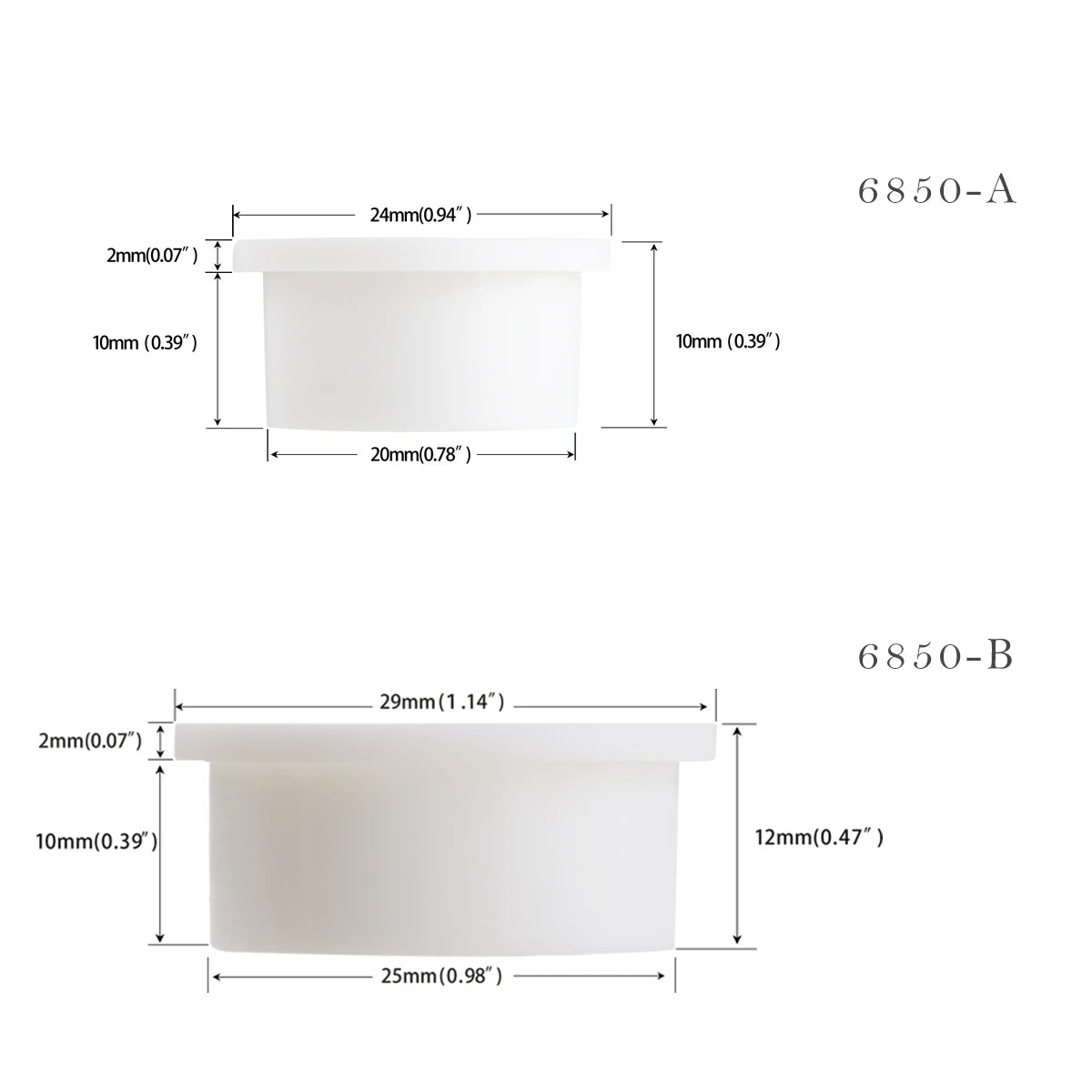 Flexible Kabeltülle Silikon Schreibtisch – Kabel-Organizer, Rund, Weiß