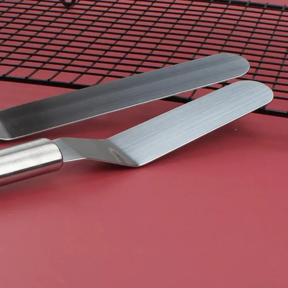 Edelstahl Kuchen-Spachtel 6-12 Zoll | Präzises Cremewerkzeug für Profi - Hobby