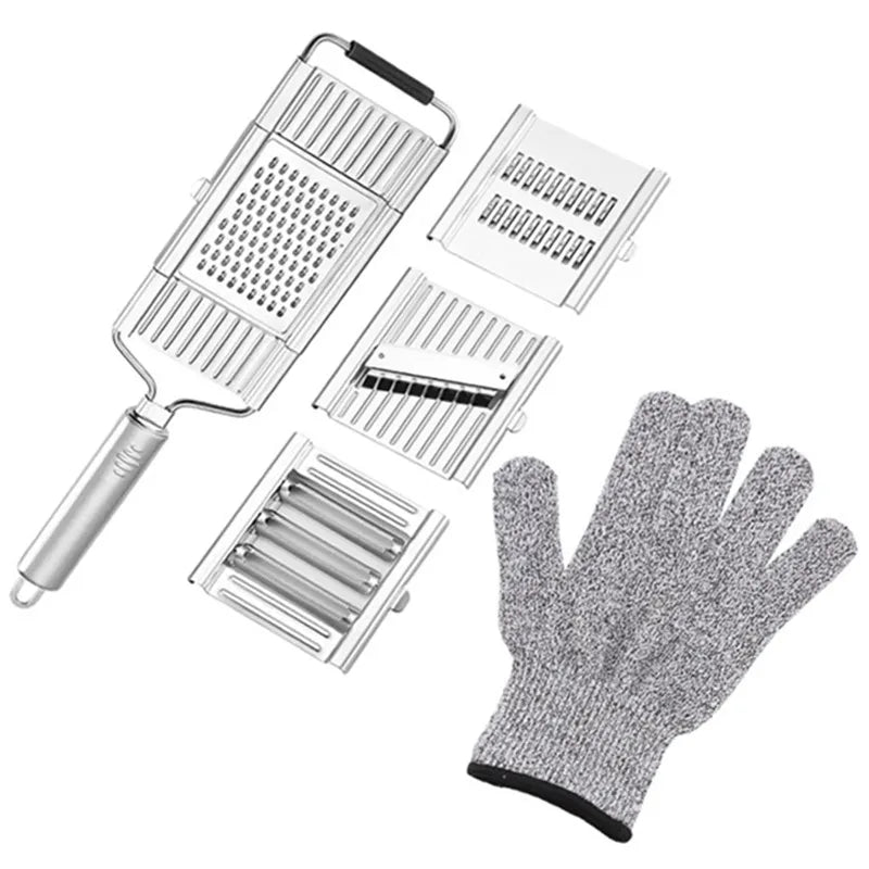 Edelstahl Gemüse Slicer Shredder Cutter mit Griff für einfache Küchenarbeit