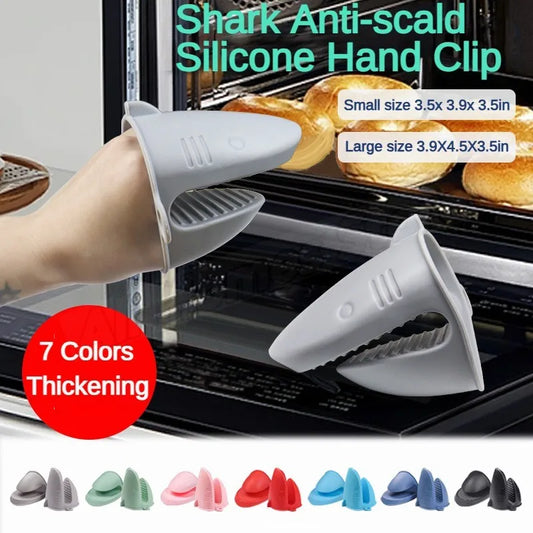 Haiförmiger Silikon-Ofenhandschuh: Hitzebeständig - Rutschfest