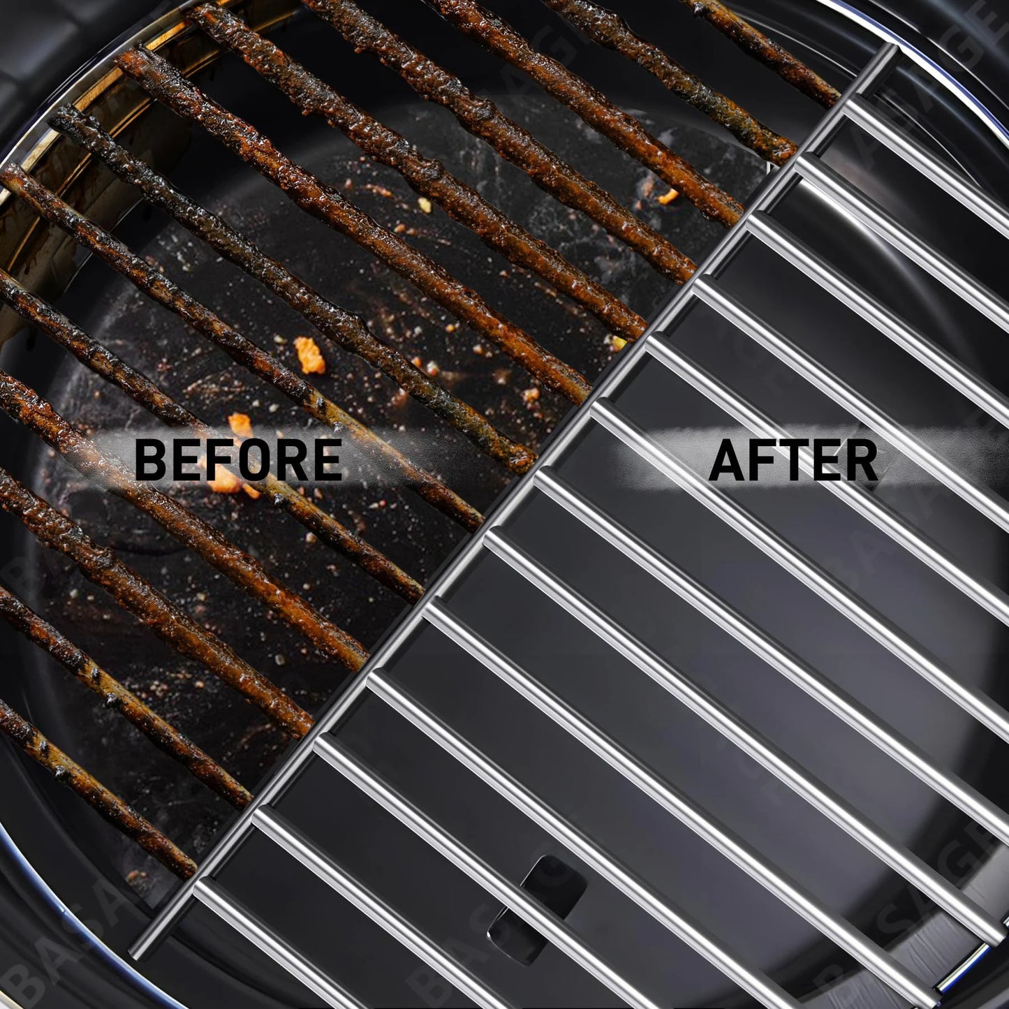 Borstenfreie Edelstahl-Grillbürste – Sicher - rostbeständig für sauberen Grillspaß