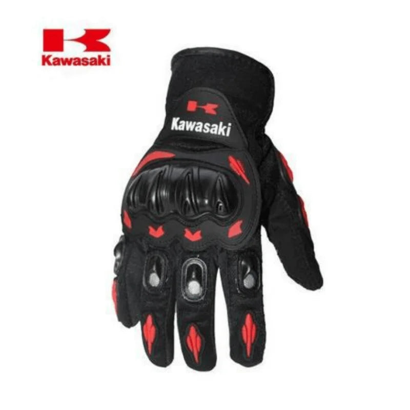 Vollfinger Motorradhandschuhe rutschfest stoßdämpfend Outdoor grün rot orange