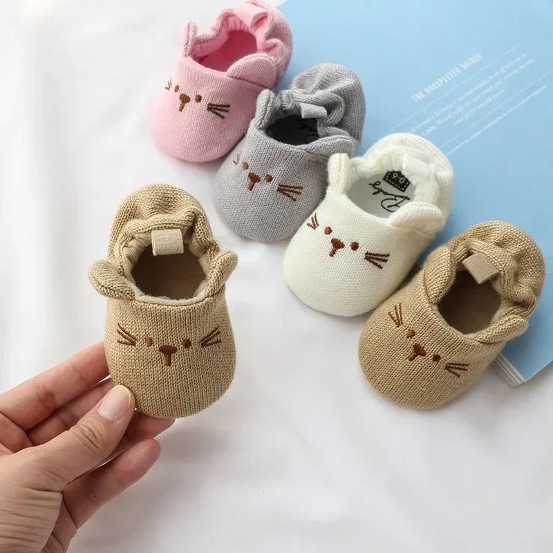 Weiche Baby-Lauflernschuhe mit rutschfester Sohle für 0-18 Monate