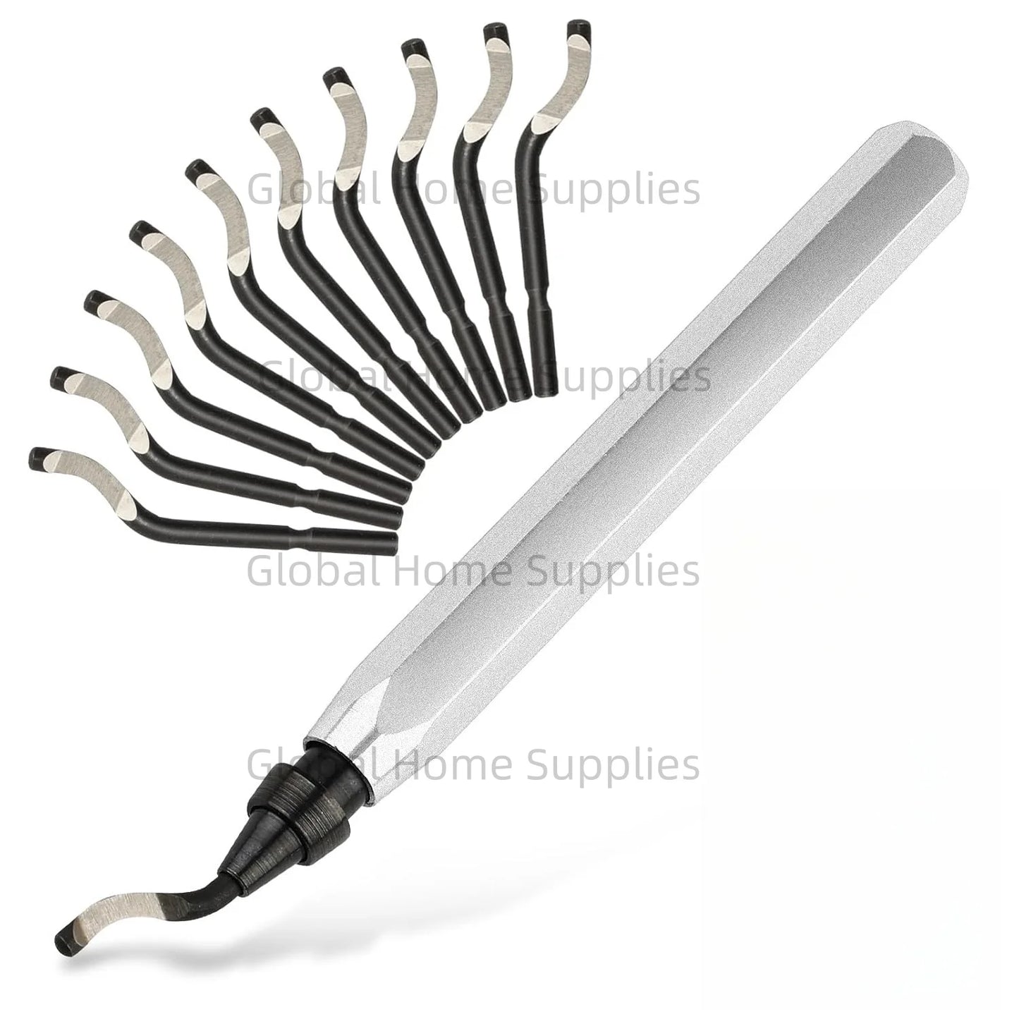 Entgratungswerkzeug RB1000 mit 10 BS1010 HSS-Klingen für vielseitiges Entgraten