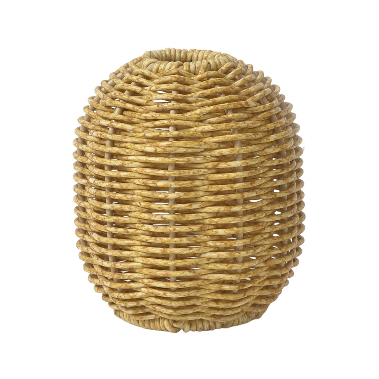 Handgewebte Kunststoff Vase Rattan Optik für kreative Blumenarrangements