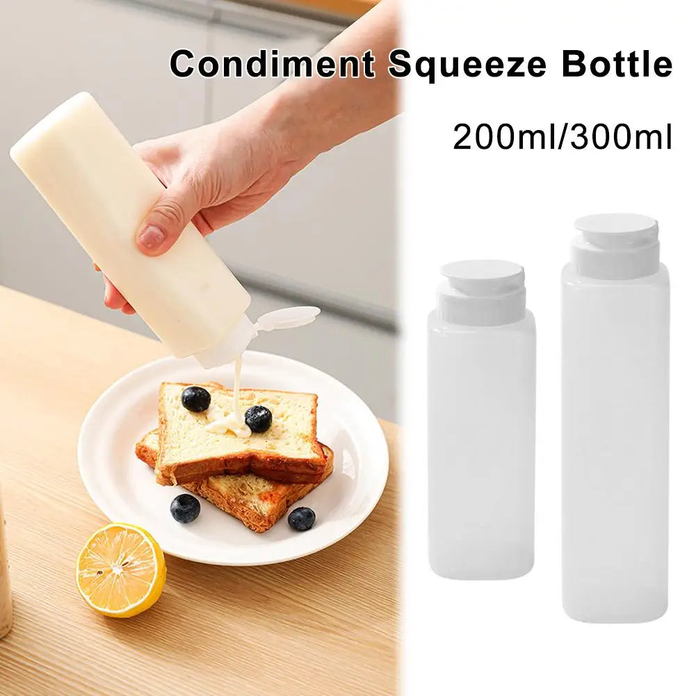 200ml und 300ml Gewürz Quetschflaschen mit Messskala für Küche