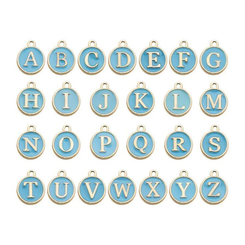 26-teiliges Alphabet Buchstaben Charms Set für DIY Schmuckherstellung