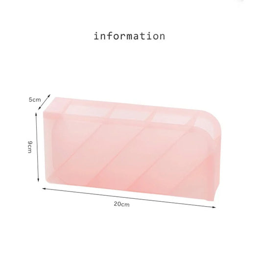 Praktischer quadratischer Stifthalter aus Kunststoff für Schreibtisch