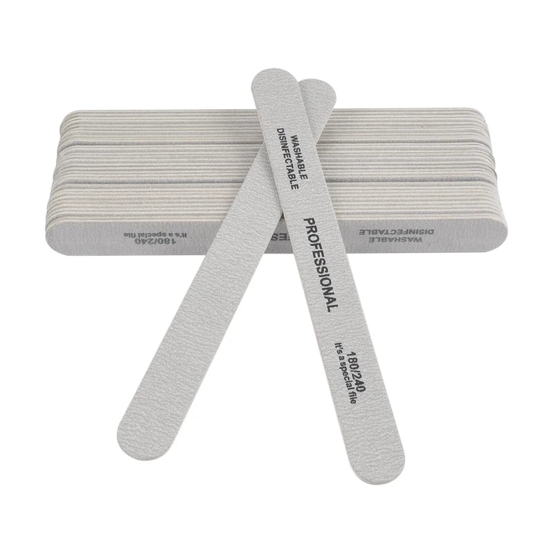 Professionelle 10er Nagelfeilen aus Holz & Schleifpapier für präzise Nagelpflege