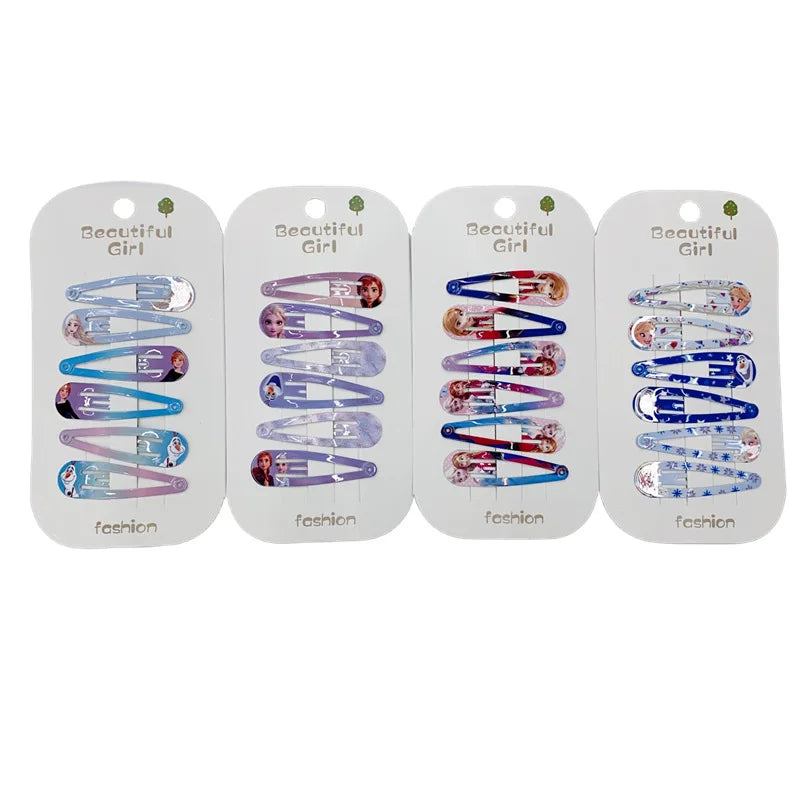 Zauberhafte Frozen Elsa Haarspangen – 10er Set, 4,8 cm, perfekt für Kinderstyles