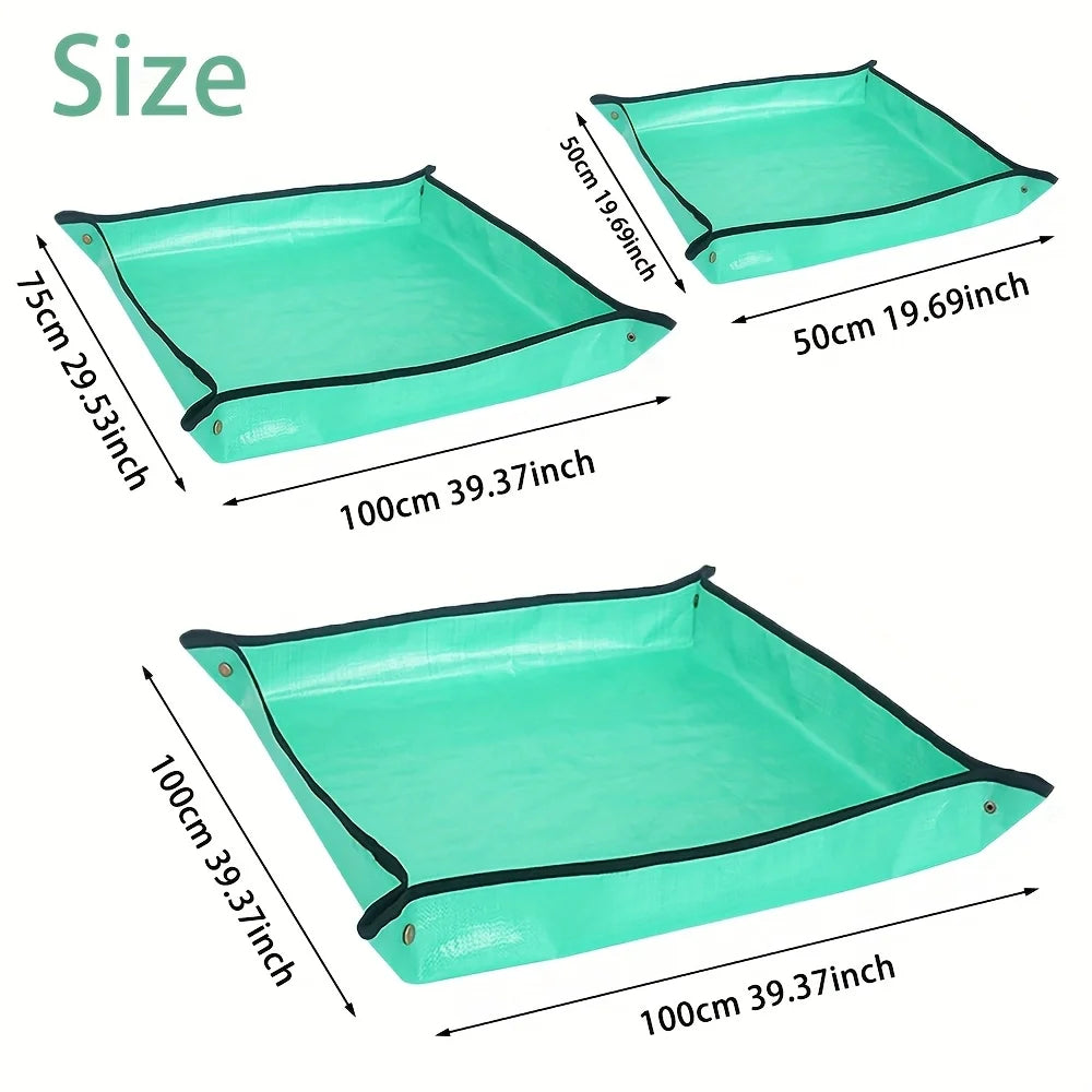 Faltbare wasserdichte Umtopfmatte in extra großer Größe für Pflanzen