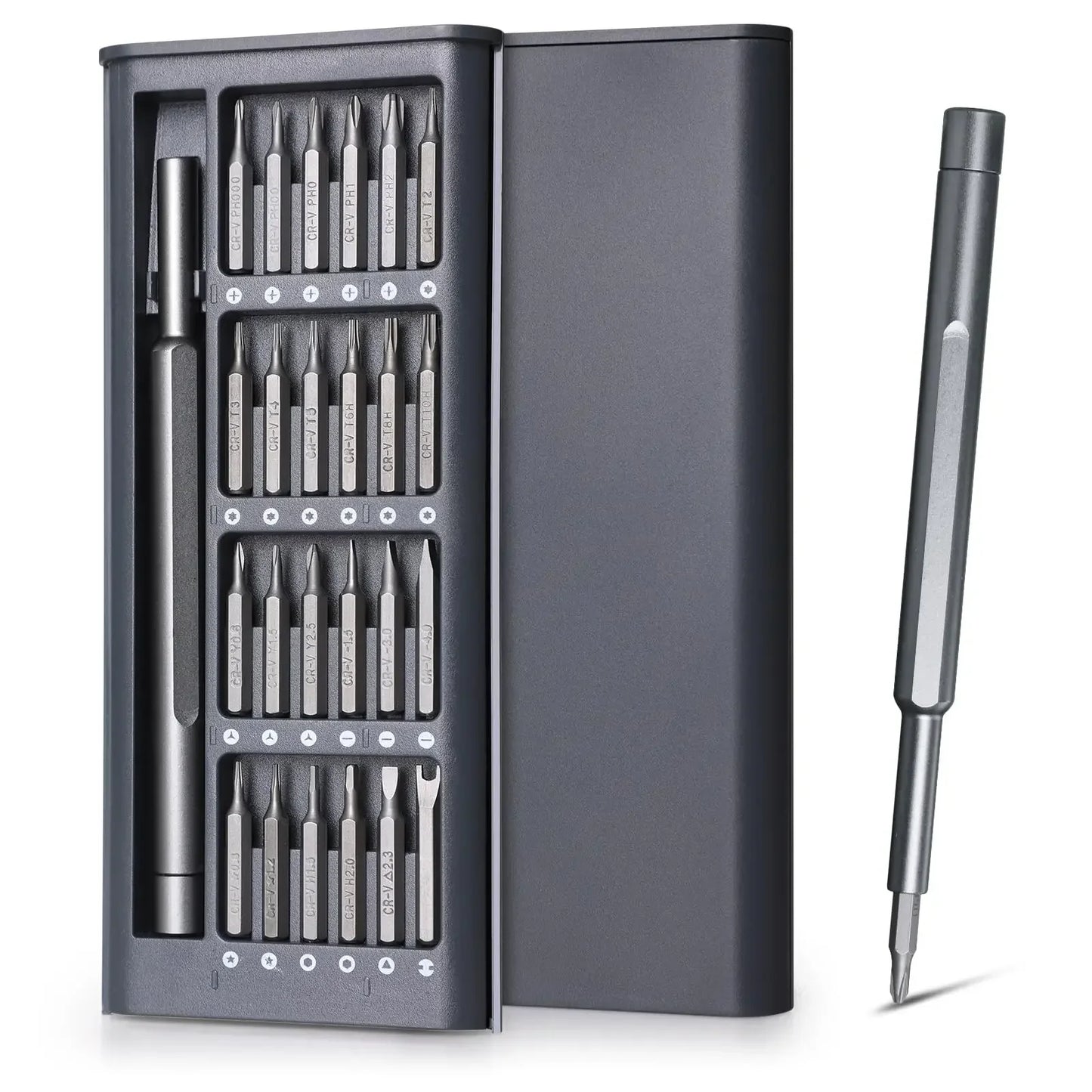 25 in 1 Präzisions Schraubendreher Set magnetisch mit vielseitigen Köpfen