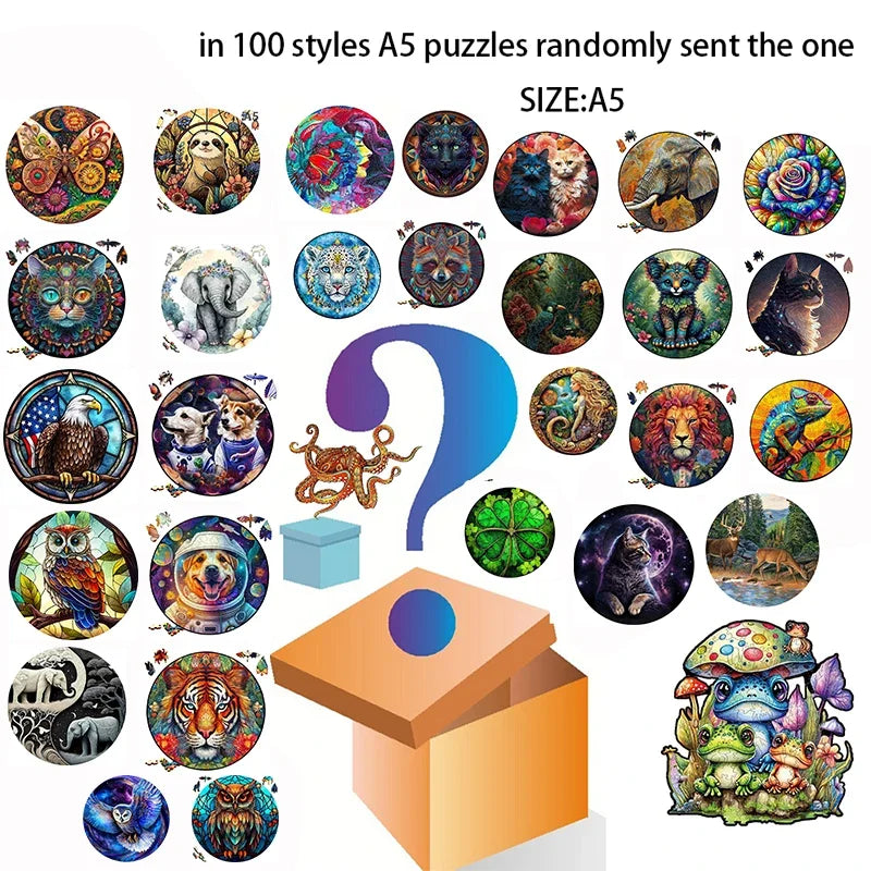 Tierisches Holz 3D Puzzle Pädagogisches Lernspiel für Geist