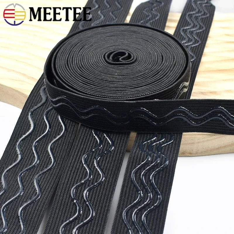 Elastische Silikonbänder 2-10m 20-40mm für Yoga und Sportswear