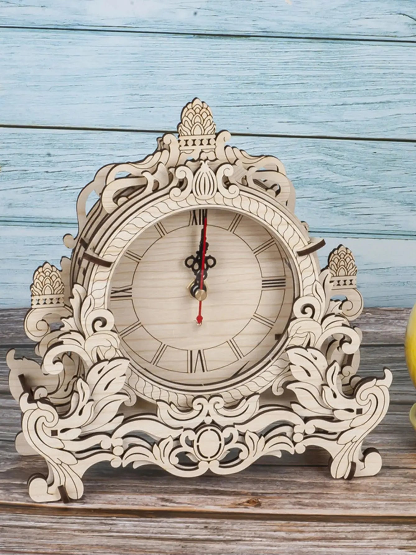 3D Holz Puzzle Uhr Kreative Bastelidee für Wohnkultur