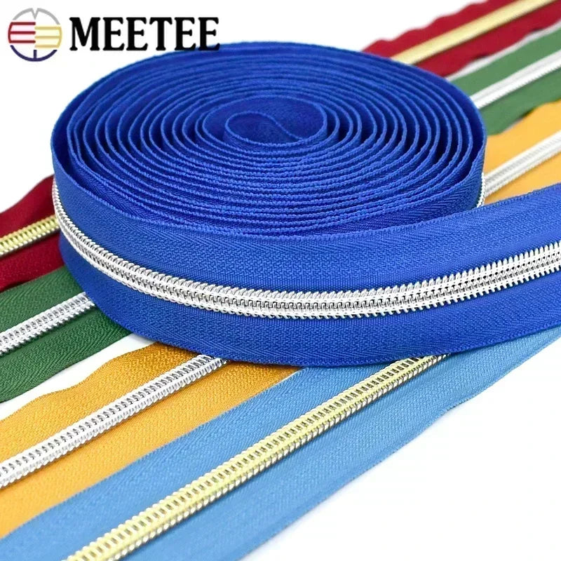 Nylon Reißverschluss Meterware DIY Kleidung Taschen Reparatur 5/10/20m Länge