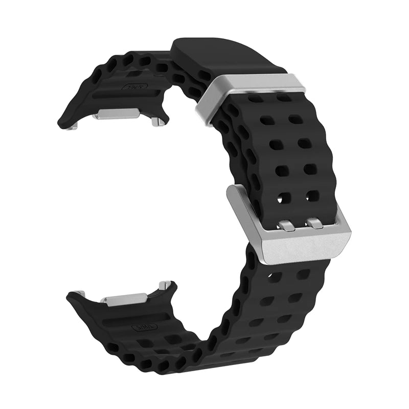Marine Silikonarmband für Samsung Galaxy Watch Ultra 47 mm 2025 Modell