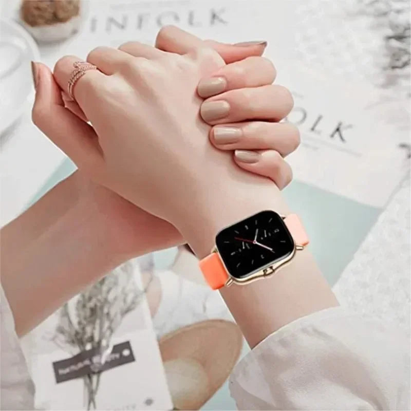 Silikon Uhrenarmband 20/22mm kompatibel mit Smartwatches und Sportuhren