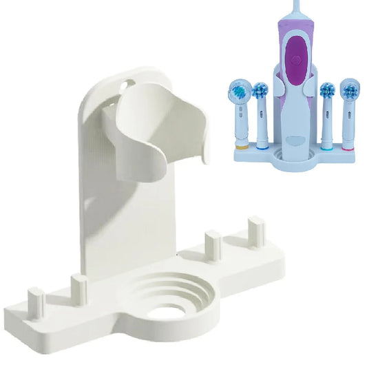 Platzsparender Klebehalter für elektrische Zahnbürstenköpfe – hygienisch - praktisch