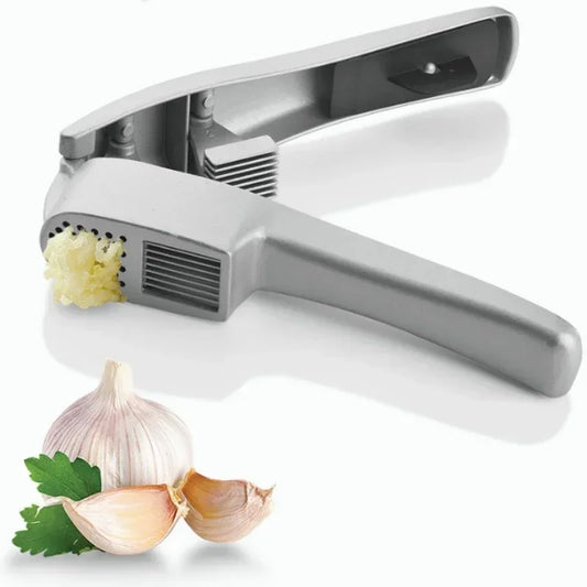 Vielseitiger 2-in-1 Knoblauch- und Ingwerwolf aus langlebiger Zinklegierung