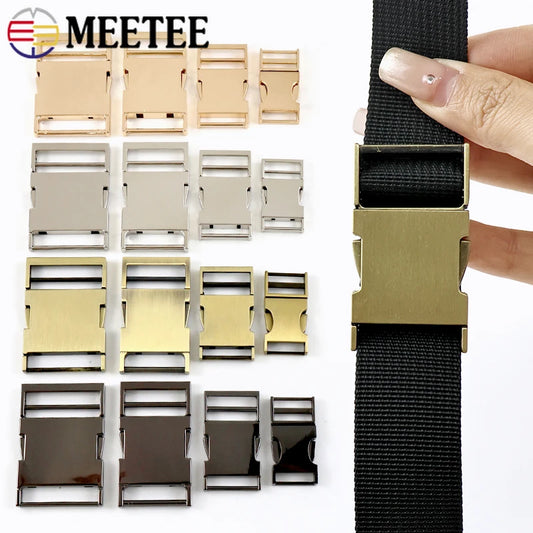 3er Set Metall Schnallen Verschluss 19 25 32 38mm für Rucksack Gürtel