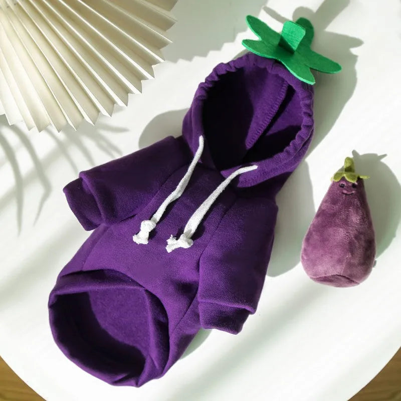 Niedlicher Obst Fleece Hoodie für kleine Hunde und Katzen Welpen