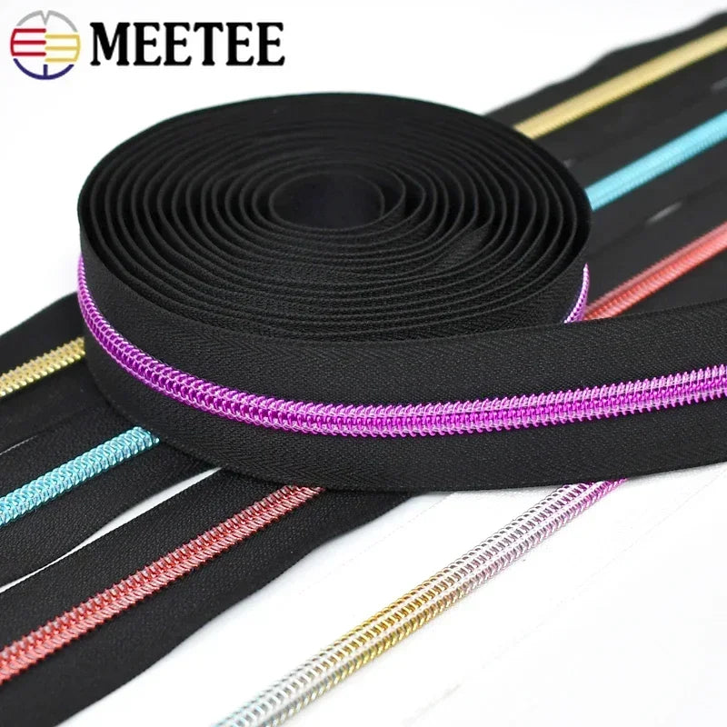 3er Nylon Reißverschlüsse für Taschen Geldbörsen Kleidung Nähen DIY Reparaturset
