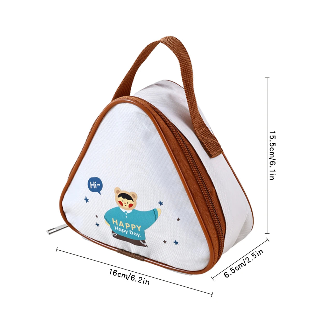WORTHBUY Mini Thermo-Lunch-Tasche, isoliert, ölbeständig und wasserdicht