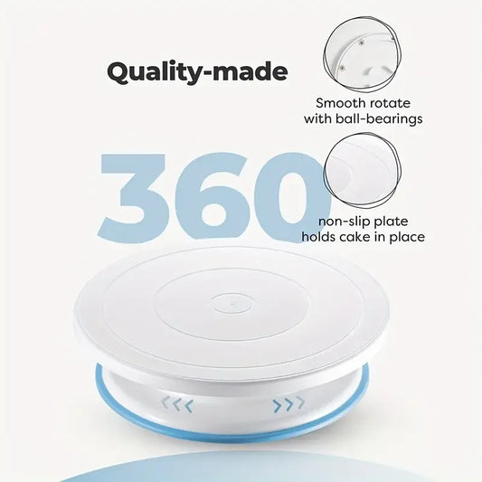 24-teiliges Backdekorations-Set mit Drehteller und Zubehör