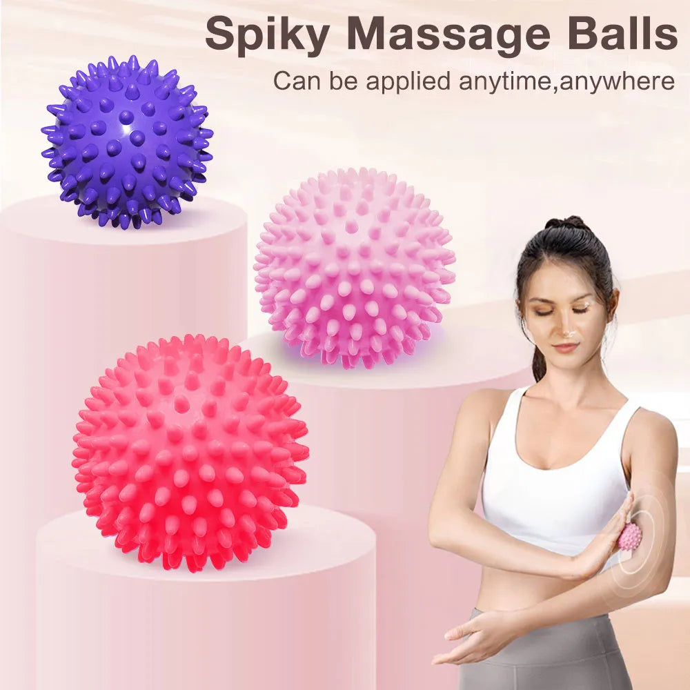 Effektiver 7 cm Yoga-Massageball mit Stacheln – Muskelentspannung für Rücken - Füße