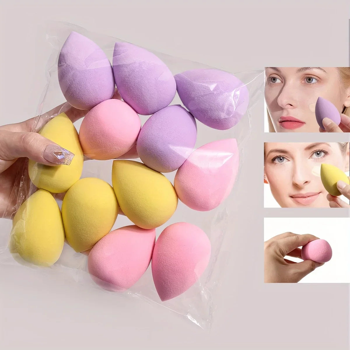 12-teiliges Make-Up Schwamm Set – Weich - Vielseitig für makelloses Finish