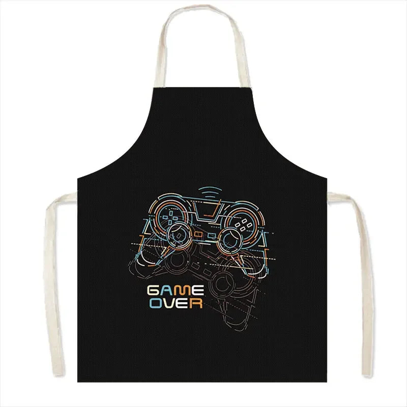 Leinen-Schürze mit Baumwollmix – Strapazierfähig und Pflegeleicht für Haushalt - Küche