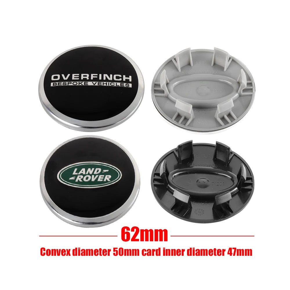 62 mm Radnabenabdeckung 4er Set ABS selbstklebend wetterfest