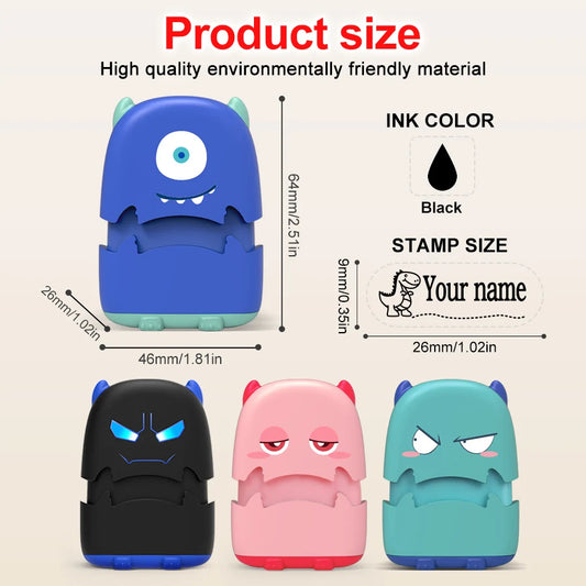 Wiederverwendbares Baby-Namenstempel-Set – Ungiftig, wasserfest - personalisierbar