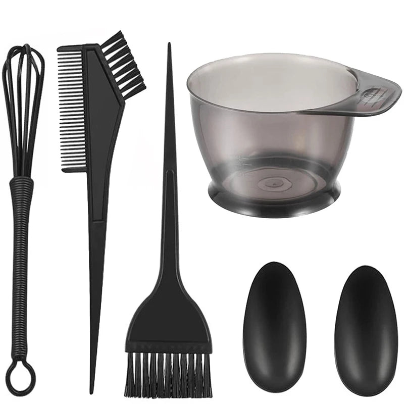 Schwarze Farbschale aus Kunststoff für einfaches und sauberes Haarfärben