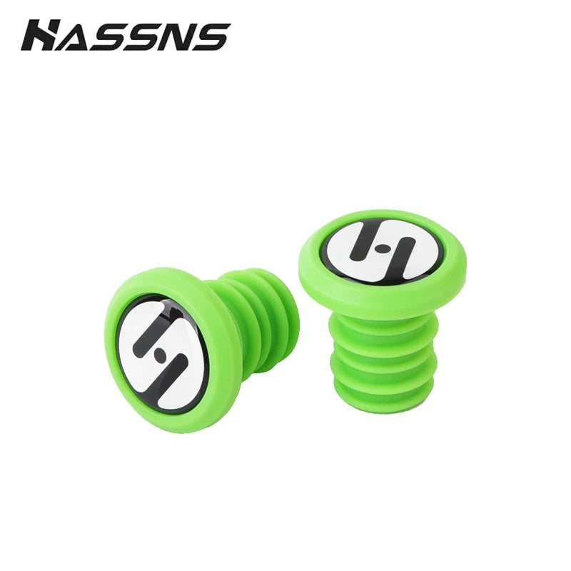HASSNS Fahrradlenkerstopfen MTB Lock On Grips Bar End Road Mountainbike Silikon Lenkerendkappe Manschetten für Griffabdeckung