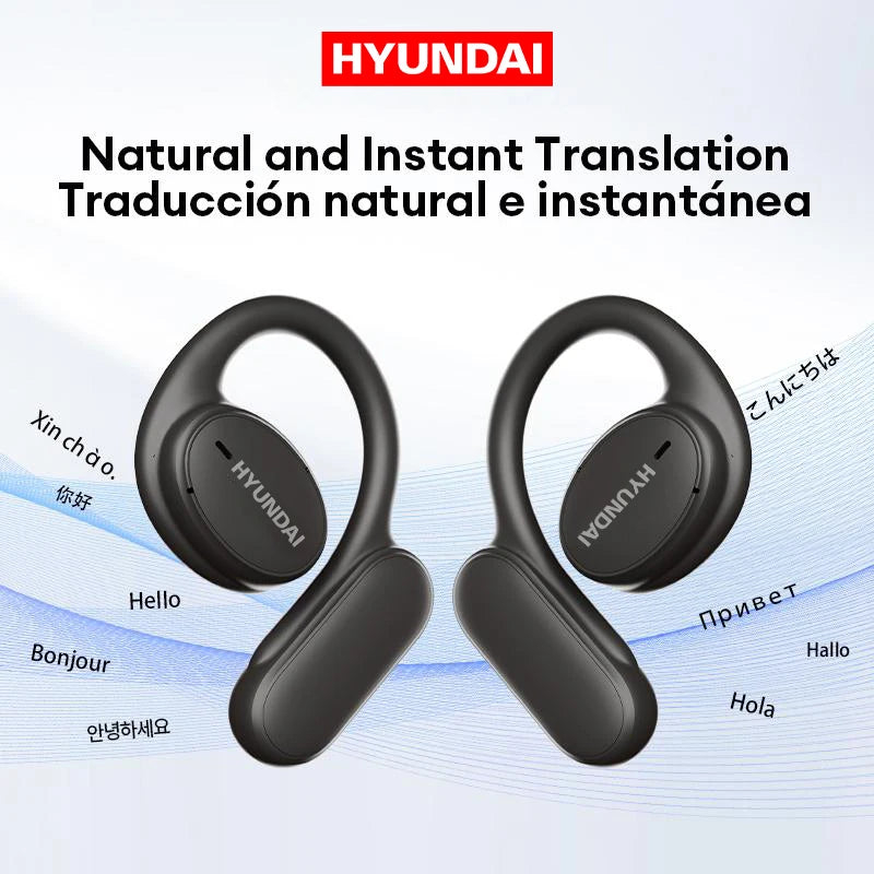 KI-Übersetzungs-Bluetooth-Ohrhörer mit Echtzeitfunktion, 144 Sprachen & 4 Std. Akku