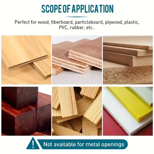 Präzises 5-teiliges Holzbohrer-Set mit Senkkopf - Sechskantgriff für Profis