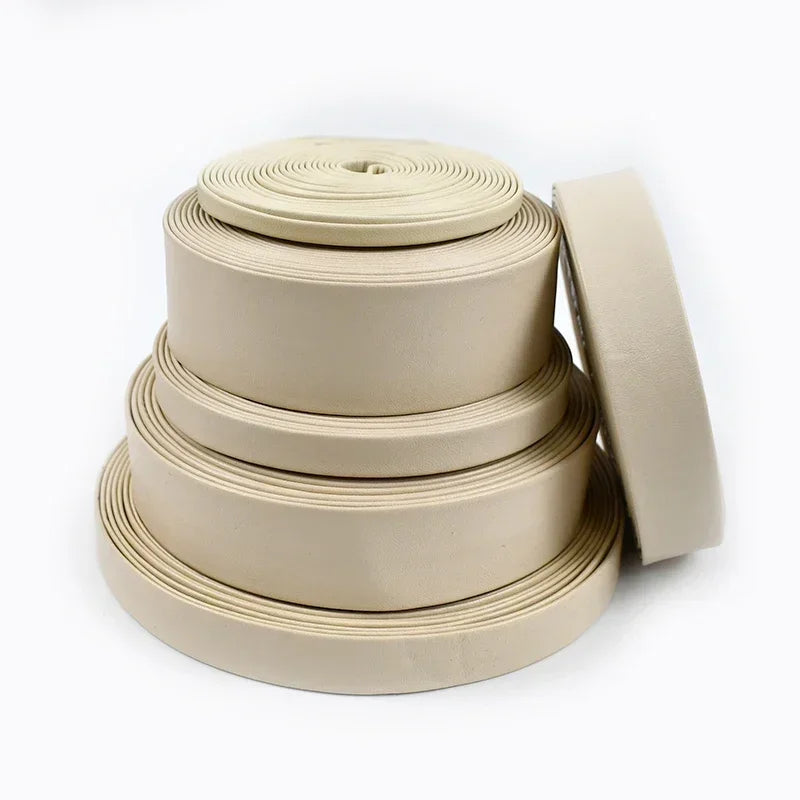 5 m PU Lederband 5-50 mm Gold Silber für DIY Schmuck Dekor Riemen