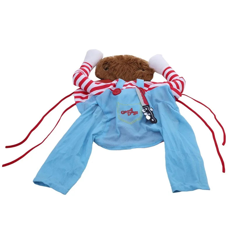 Lustiger Hundeoverall Haustierkostüm Sweatshirt Set für Halloween Party