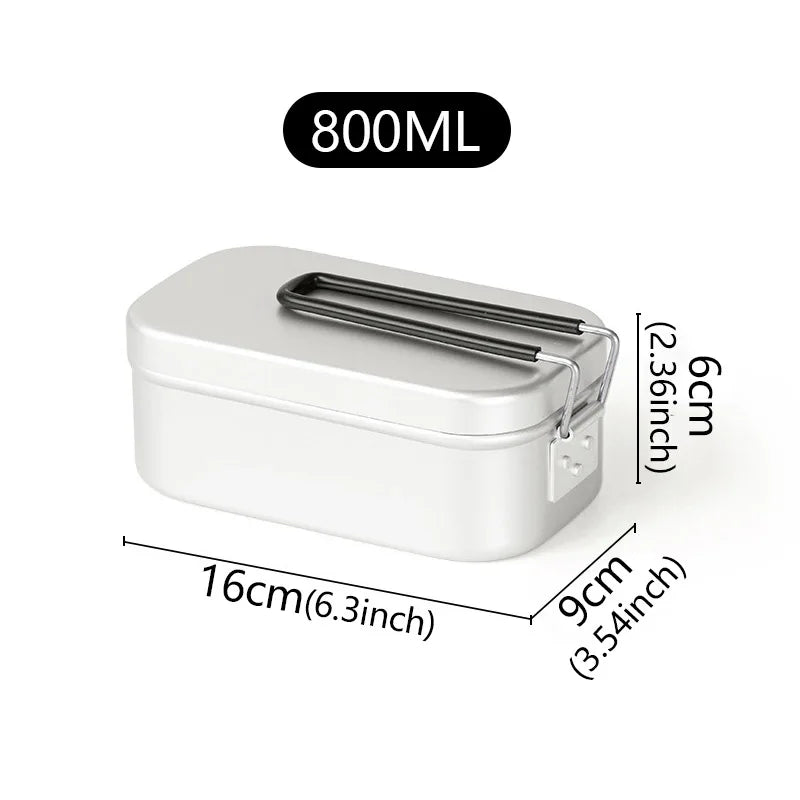 Tragbarer isolierter Aluminium-Lebensmittelbehälter für Outdoor