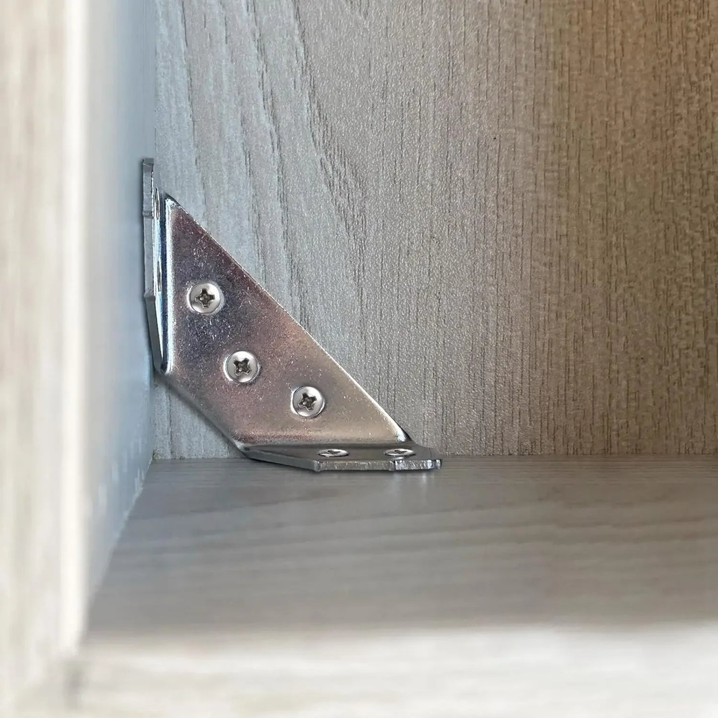 Stabile Möbelverstärkung: 10er Set Edelstahl Eckwinkel mit Schrauben 7 cm