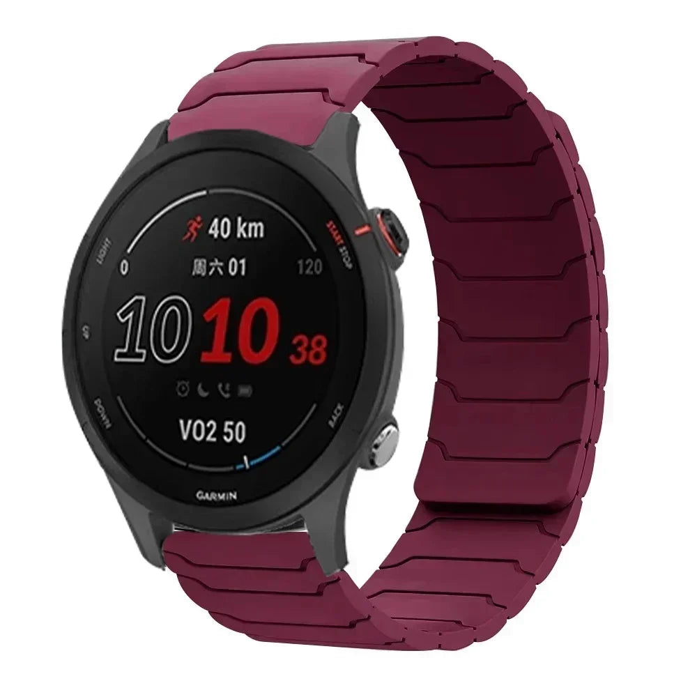 22mm Magnetisches Silikonarmband für vielseitige Smartwatches
